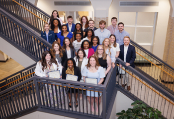 IMPACT the RACE Scholarship Recipients Right to Left: Madison Burden, Ta’Dashia Flowers, Mary Linton Davis, Maura I. Webb, Nancy Duarte-Sanchez, Kathleen C. Huey, Courtney P. Detwiler, Taylor T. Lampkin, Natasha L. Burrell-Etheridge, Morgan K. Williams, Emily A. Rigney, Maggie J. Everett, Michael A. Goldman, Lauren N. Sumrall, Morgan A. McCray, Danielle E. Holliday, Tyra Z. Lockett, Patrick B. Bufkin, Wilson M. Burke, Andrea N. Milton, Bailey E. Lynch, Jon P. Jones, Sarah K. Broadaway, William J. Sutton, Tyler J. Holland (not pictured Brooklyn A. Howe).